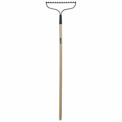 Anvil 51 in. Wood Handle Steel 14-Tine Bow Rake