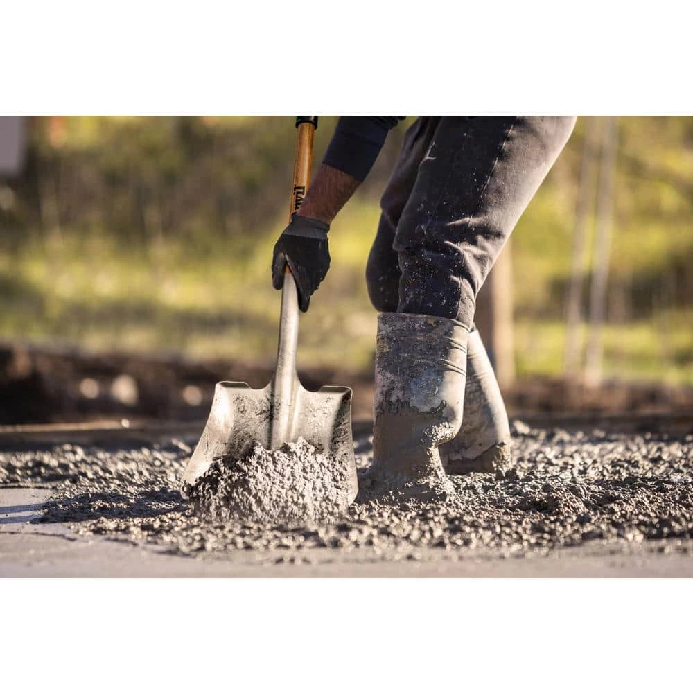 Anvil 28 in. D-Grip Short Wood Handle Steel Transfer Shovel - Image 5