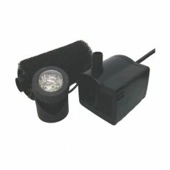 BECKETT 458 GPH Submersible Fountain and Pond Pump Kit with LED Light