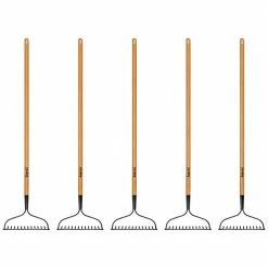Anvil 5-Piece 14-Tines Bow Rake Garden Tool Set