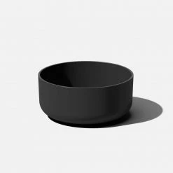 Veradek Kona Bowl 14 in. Round Black Plastic Planter