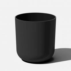 Veradek Kona 20 in. Round Black Plastic Planter (2-Pack)