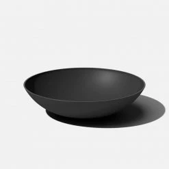 Veradek Lane Bowl 32 in. Black Plastic Round Planter