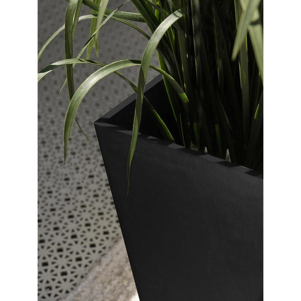 Veradek Midland 30 in. Black Plastic Tall Square Planter - Image 6