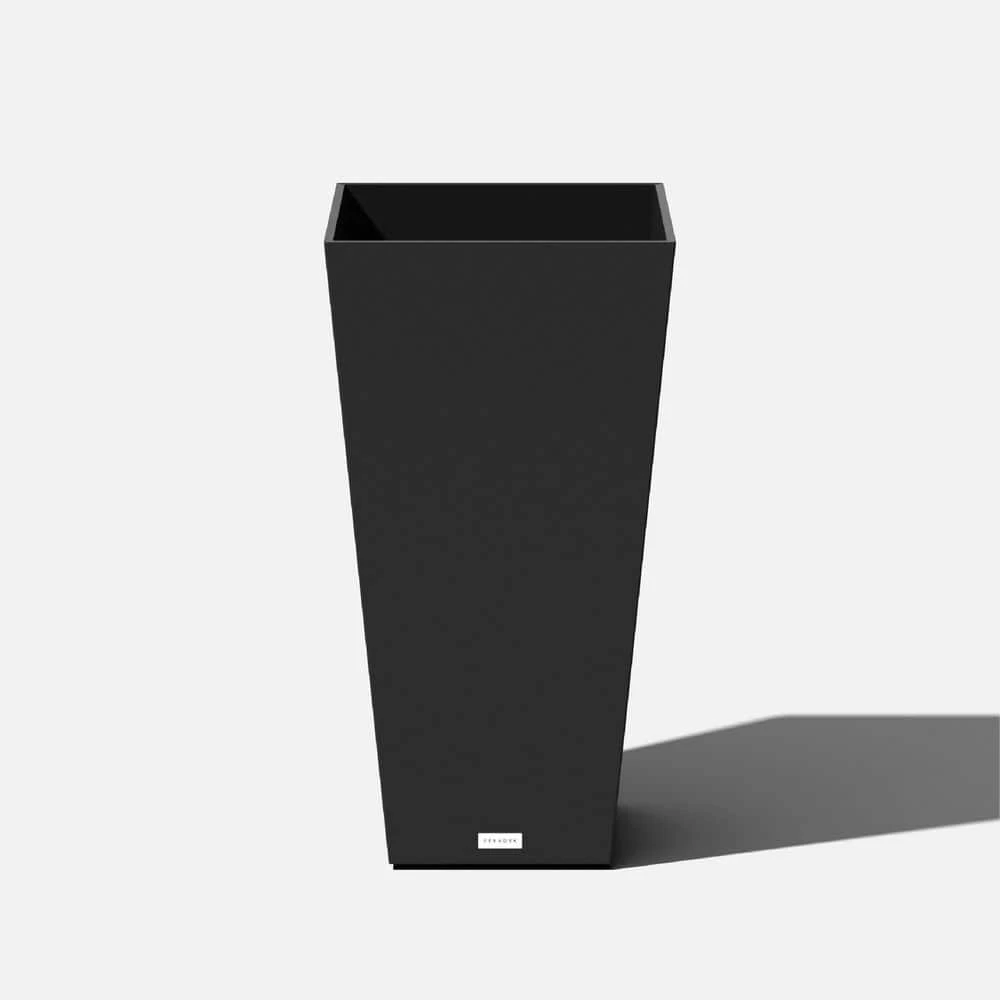 Veradek Midland 30 in. Black Plastic Tall Square Planter