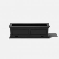 Veradek Brixton Series 36 in. Black Plastic Planter Box