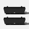 Veradek 36 in. x 10 in. Black Plastic Railing Window Box (2-Pack)