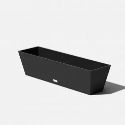 Veradek 9 in. x 36 in. Black Plastic Window Box