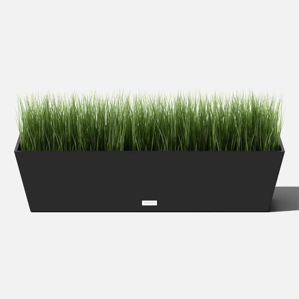 Veradek 9 in. x 36 in. Black Plastic Window Box - Image 4