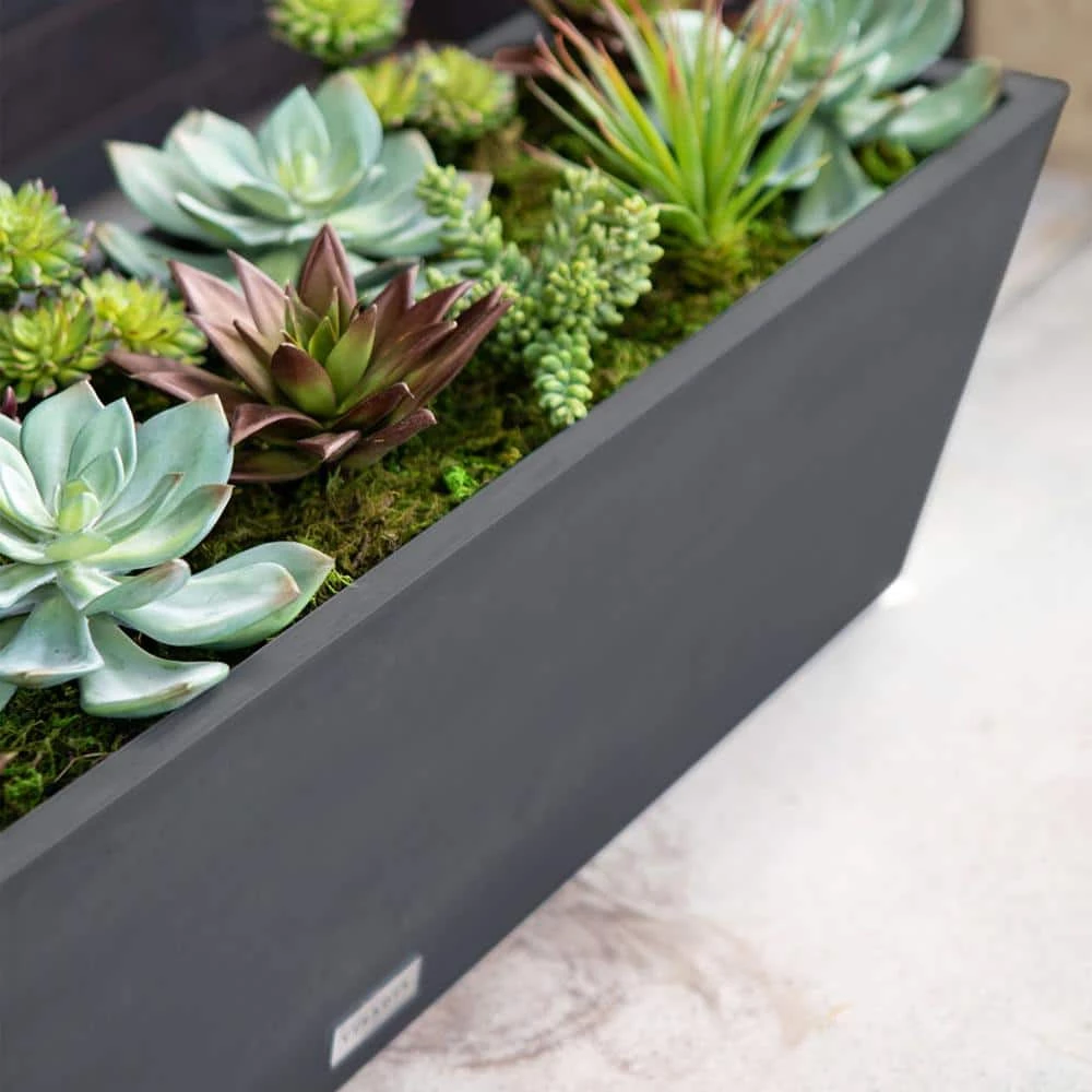 Veradek 9 in. x 36 in. Black Plastic Window Box - Image 7