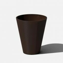 Veradek Kobo 18 in. Espresso Plastic Pot Planter