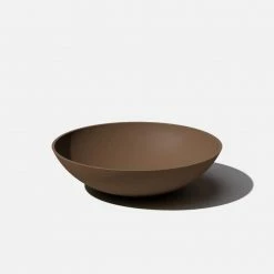 Veradek Lane Bowl 24 in. Espresso Plastic Round Planter
