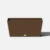 Veradek Midori 31 in. Espresso Plastic Long Trough Planter