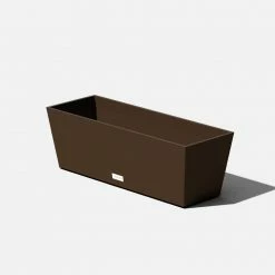 Veradek 9 in. x 25 in. Espresso Plastic Window Box