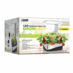 Feit Electric 37-Watt White Indoor LED Gro-Watt Light Stand White Adjustable Light