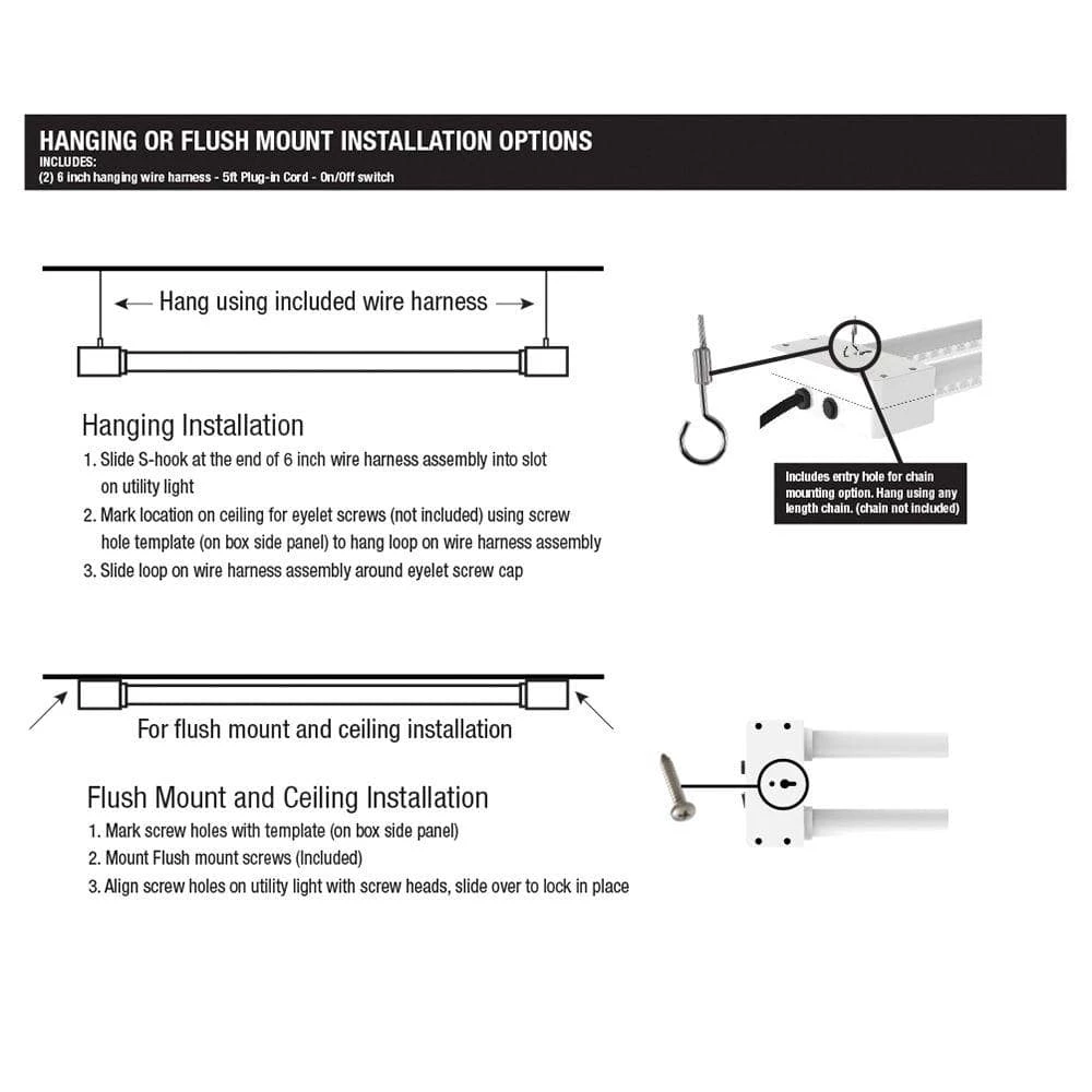Feit Electric 14 in. 86-Watt Integrated Full Spectrum LED Non-Dimmable Indoor High Bay Plant Grow Light Fixture, Daylight - Image 7
