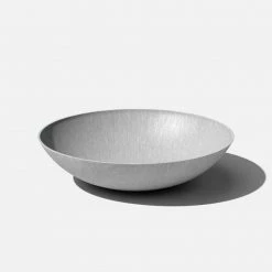 Veradek Lane Bowl 32 in. Gray Plastic Round Planter