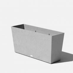 Veradek Midori 39 in. Gray Plastic Long Trough Planter