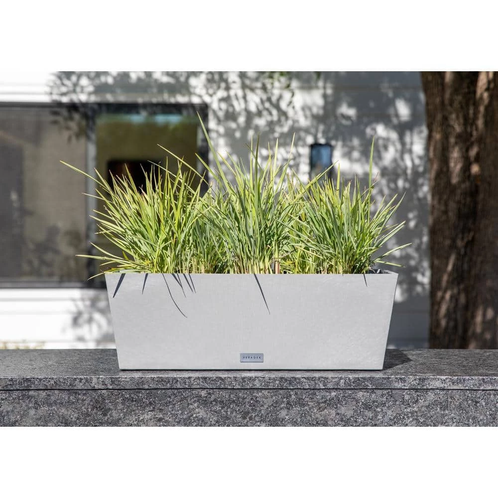 Veradek 9 in. x 25 in. Gray Plastic Window Box - Image 5