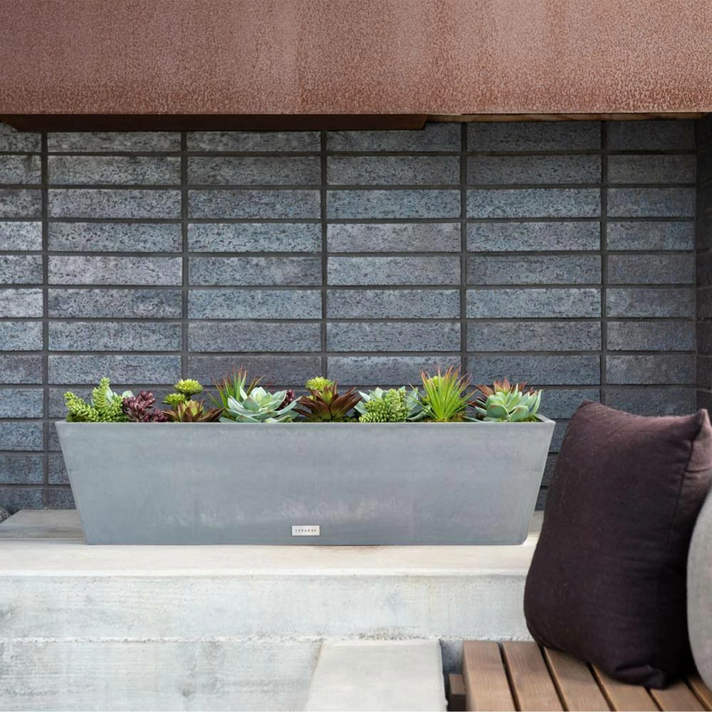 Veradek 9 in. x 25 in. Gray Plastic Window Box - Image 8