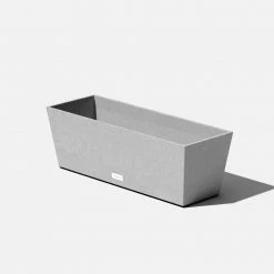 Veradek 9 in. x 25 in. Gray Plastic Window Box