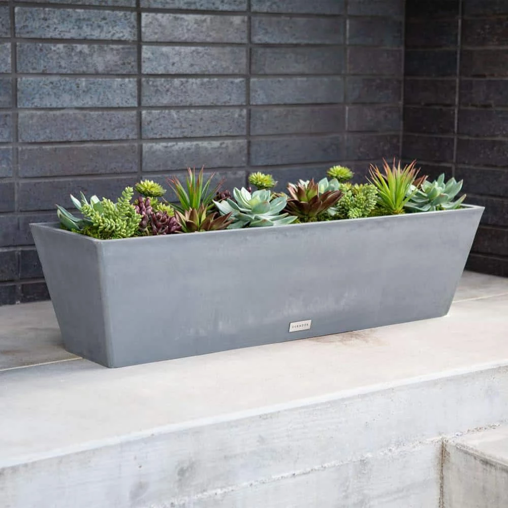 Veradek 9 in. x 25 in. Gray Plastic Window Box - Image 7