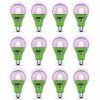 Feit Electric 17-Watt A21 Selectable Spectrum for Seeding, Growing Blooming Indoor Greenhouse E26 Plant Grow LED Light Bulb (12-Pack)