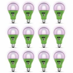 Feit Electric 17-Watt A21 Selectable Spectrum for Seeding, Growing Blooming Indoor Greenhouse E26 Plant Grow LED Light Bulb (12-Pack)