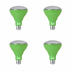 Feit Electric 9-Watt BR30 Medium E26 Non-Dimmable Indoor and Greenhouse Full Spectrum Plant Grow LED Light Bulb (4-Pack)