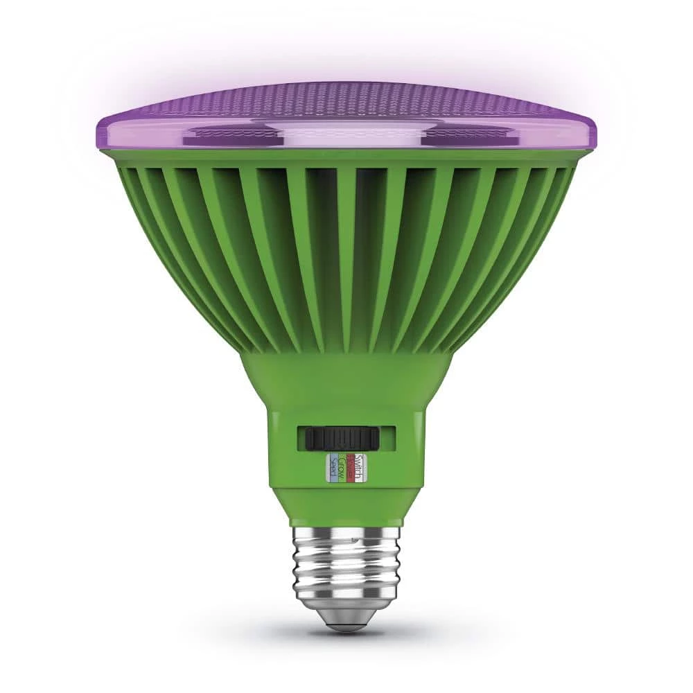 Feit Electric 30-Watt PAR38 Selectable Spectrum for Seeding, Growing and Blooming Indoor and Greenhouse E26 Plant Grow LED Light Bulb
