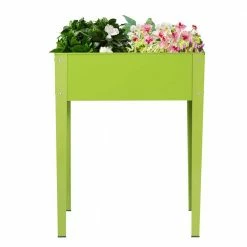 HONEY JOY 25 in. x 13 in. x 31.5 in. Outdoor Elevated Garden Plant Stand Raised Garden Bed with Legs for Indoor and Outdoor Use