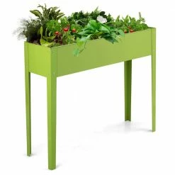 HONEY JOY 40 in. x 13 in. x 31.5 in. Outdoor Elevated Garden Plant Stand Raised Garden Bed with Legs for Indoor and Outdoor Use
