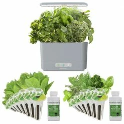 AeroGarden Harvest Bundle with Gourmet Herbs and Mixed Romaine Seed Pod Kits