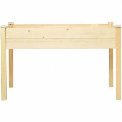 HONEY JOY 49.5 in. x 23.5 in. x 30 in. Oak Wood Vegetable Flower Planter Wooden Garden