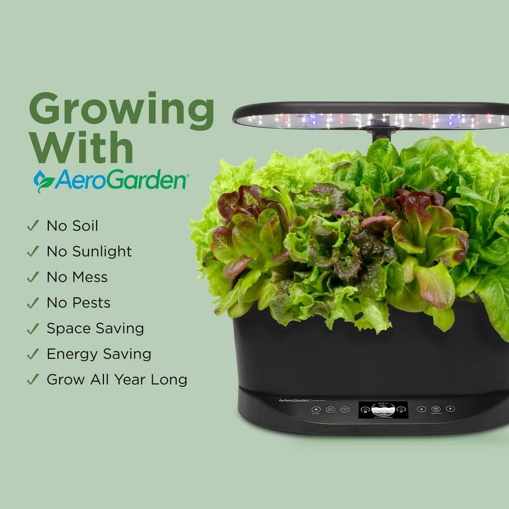 AeroGarden Bounty Elite Platinum Stainless - In Home Garden with Gourmet Herb Seed Pod Kit (Alexa Enabled) - Image 3