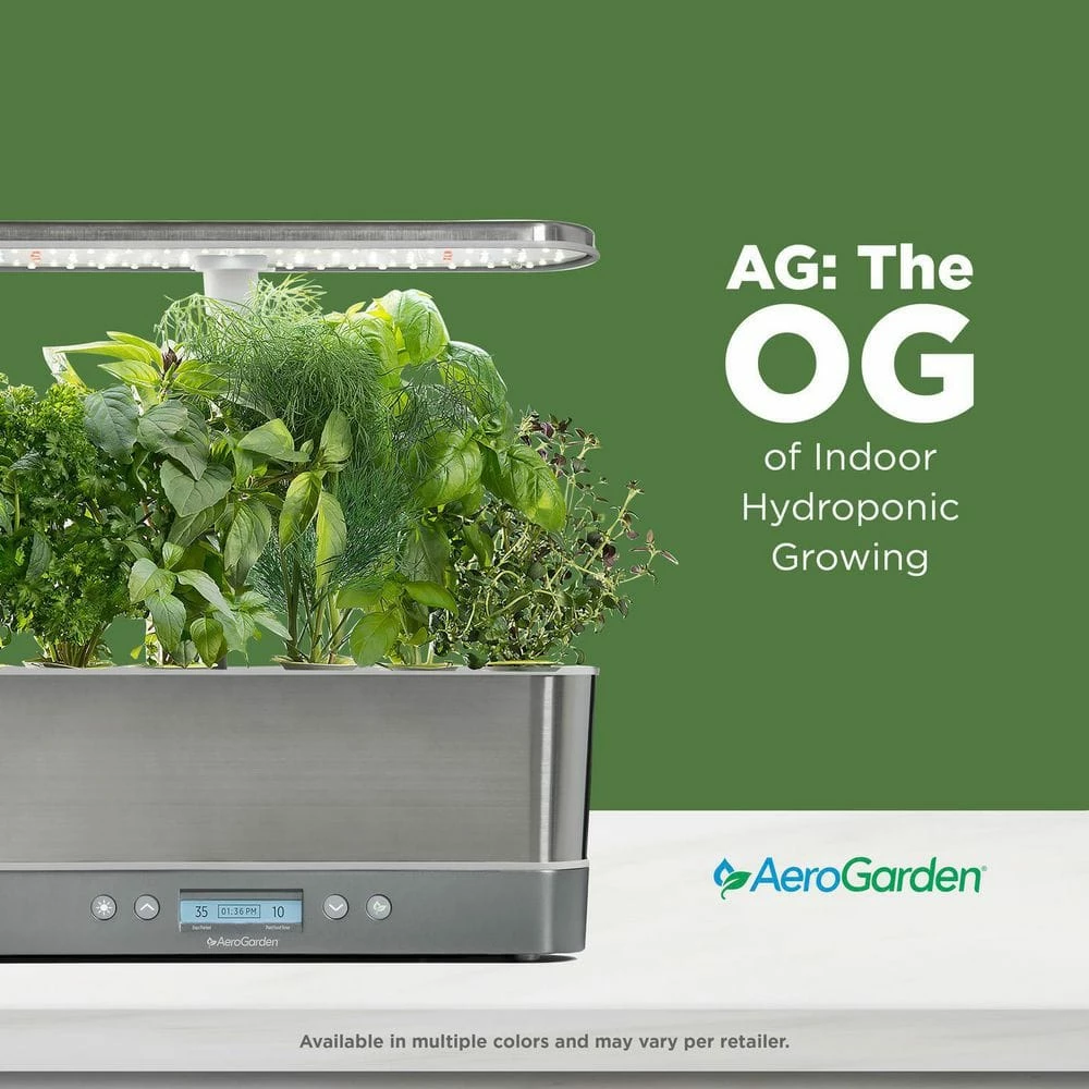 AeroGarden Harvest Elite Slim Bundle with Gourmet Herbs and Mixed Romaine Seed Pod Kits - Image 2