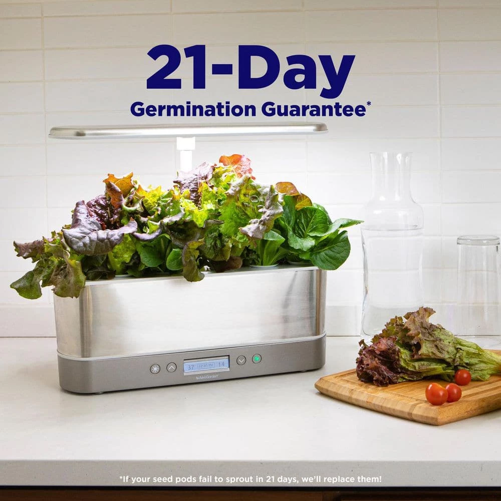 AeroGarden Harvest Elite Slim Bundle with Gourmet Herbs and Mixed Romaine Seed Pod Kits - Image 8