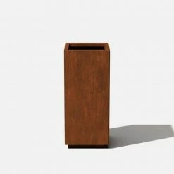 Veradek Rust Corten Pedestal Short Steel Metal Square Planter