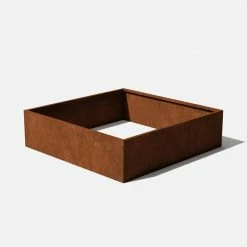 Veradek 4 ft. x 4 ft. Rust Corten Steel Garden Bed