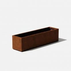 Veradek Trough 36 in. Rust Corten Steel Metal Window Box Planter