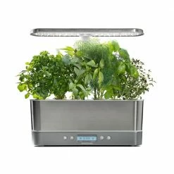 AeroGarden Harvest Elite Slim Stainless Home Garden System
