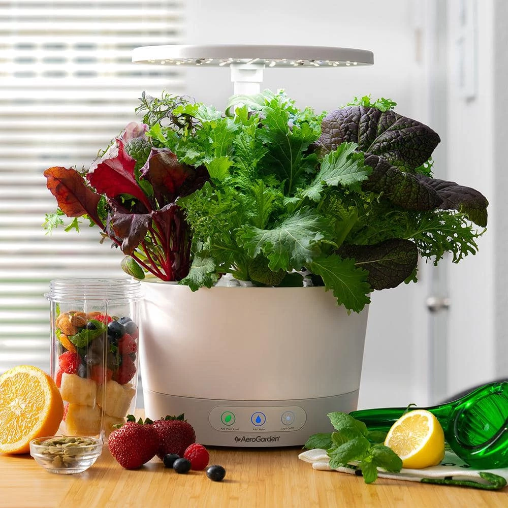 AeroGarden Harvest 360, White with Seed Starting System Bundle - Image 2