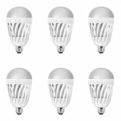 Feit Electric 60-Watt Equivalent A19 3-Way LED Bug Zapper Light Bulb (6-Pack)