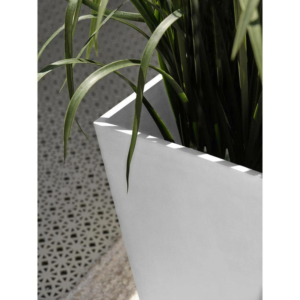 Veradek Midland 30 in. White Plastic Tall Square Planter - Image 3