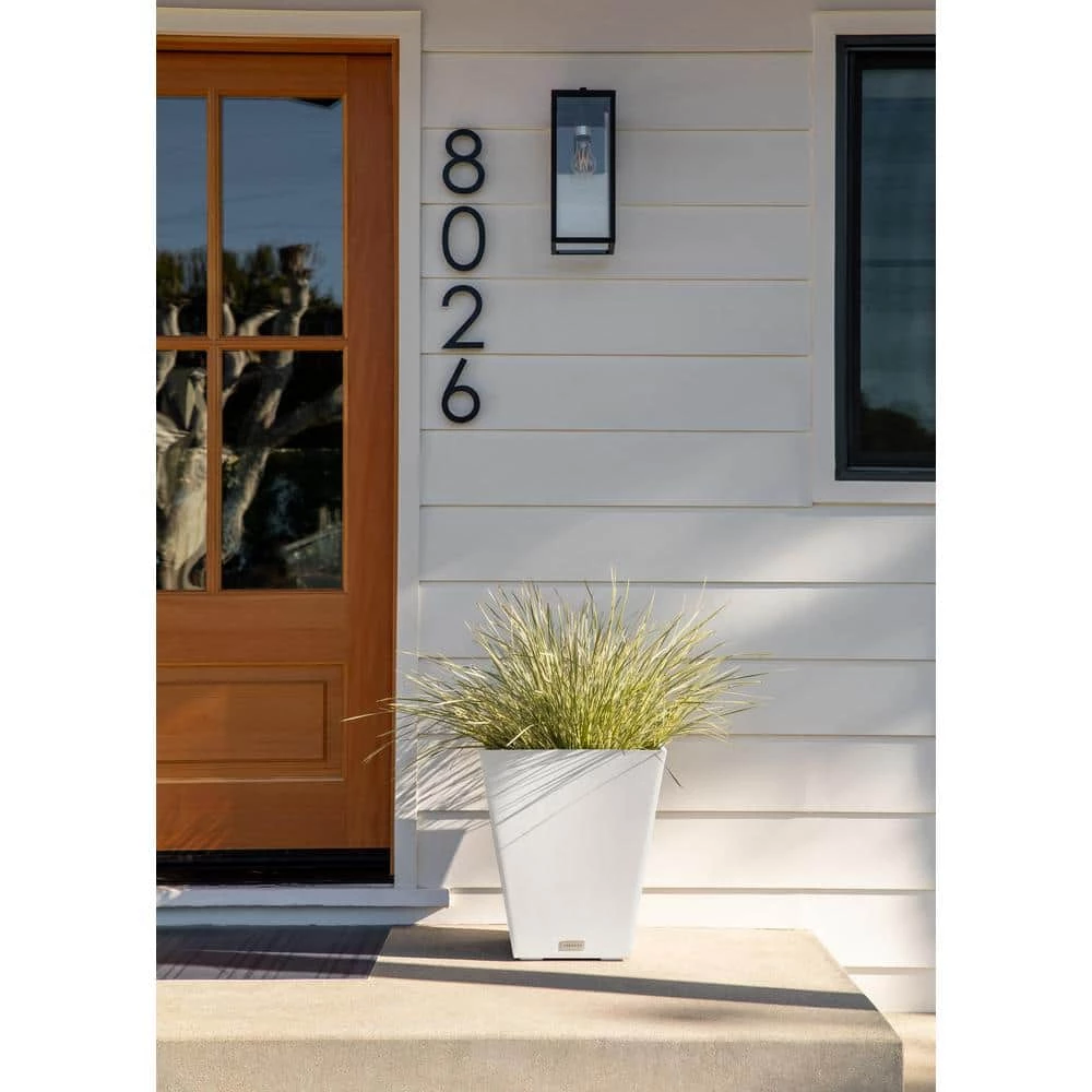 Veradek Nobleton 18 in. Square White Plastic Planter - Image 3
